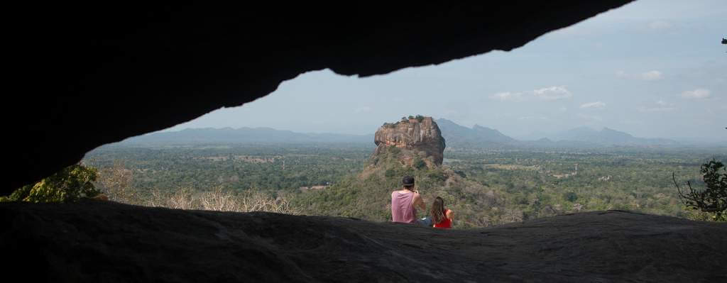 View of sigiriya from pidurangala rock