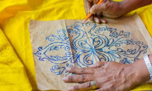 Batik in kandy in sri lanka